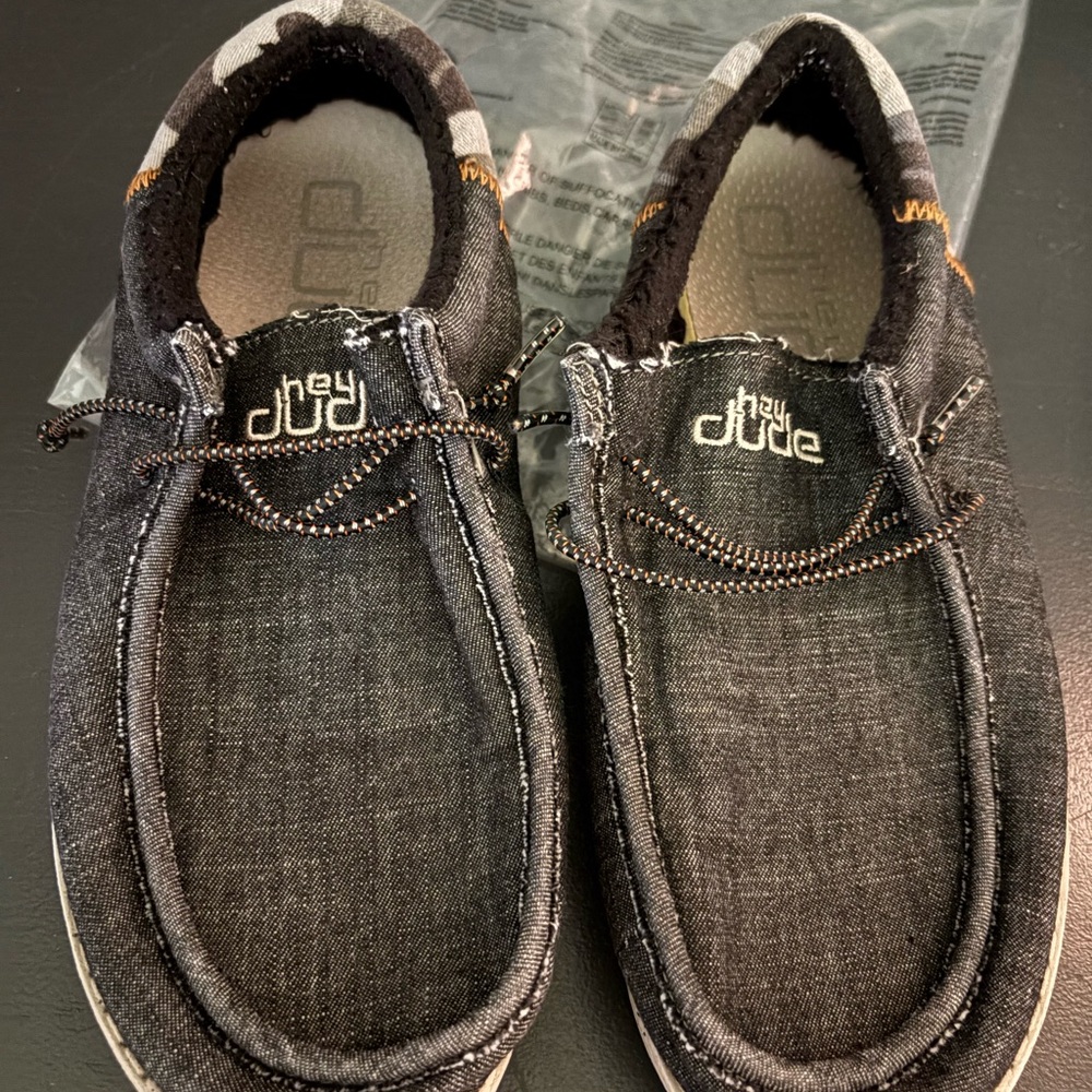 Hey Dude Men's Charcoal Slip-On Loafers